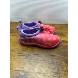 NWOT Aqua Kiks sz 10 little girls pink and purple water shoes 0949